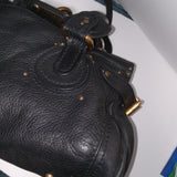 Pre-owned Chloe Handbag Paddington Black with Padlock
