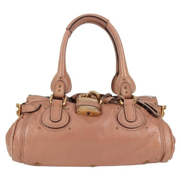 Pre-owned Vintage Chloé Paddington Bag – Rare Pink Leather, Oversized Lock & Key