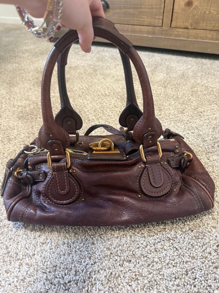 Pre-owned Chloe paddington brown handbag