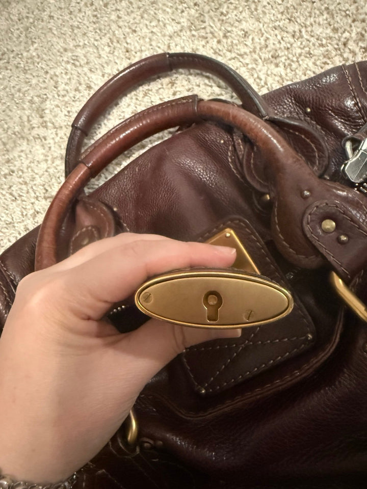 Pre-owned Chloe paddington brown handbag
