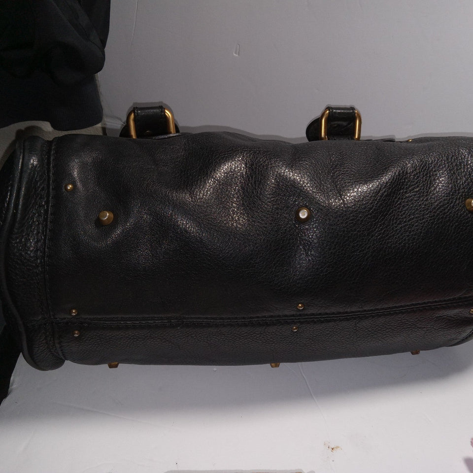 Pre-owned Chloe Handbag Paddington Black with Padlock