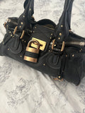 Pre-owned Black Chloé Paddington Bag – Gold Hardware