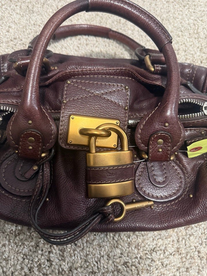 Pre-owned Chloe paddington brown handbag