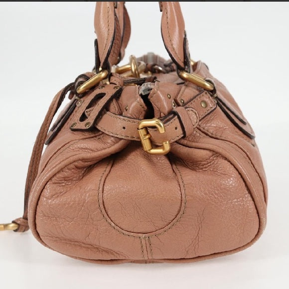 Pre-owned Vintage Chloé Paddington Bag – Rare Pink Leather, Oversized Lock & Key