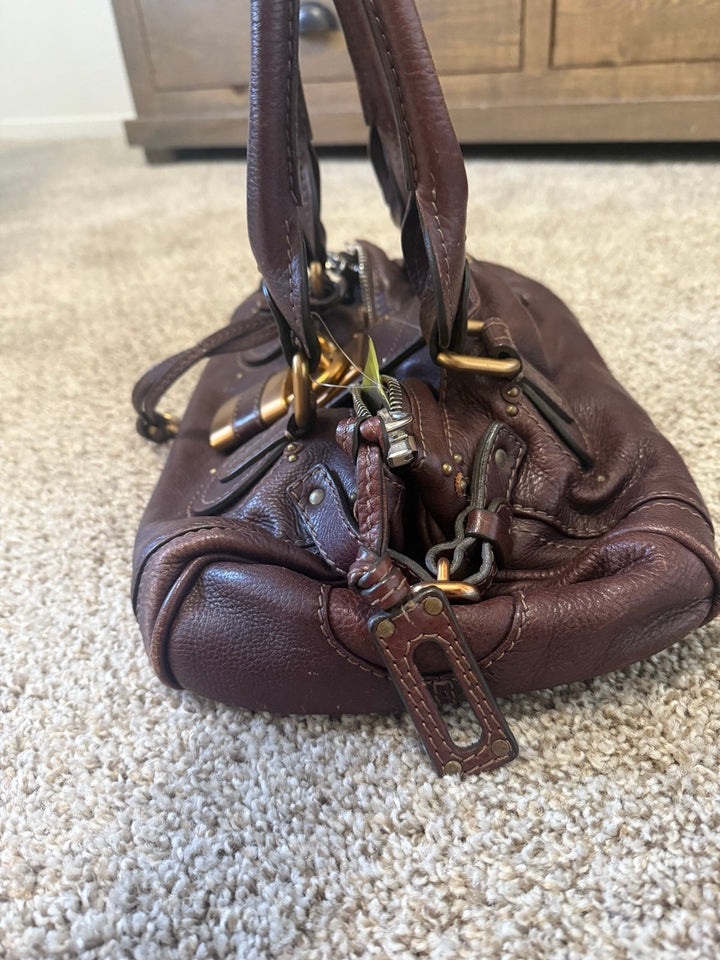 Pre-owned Chloe paddington brown handbag