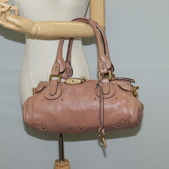 Pre-owned Vintage Chloé Paddington Bag – Rare Pink Leather, Oversized Lock & Key