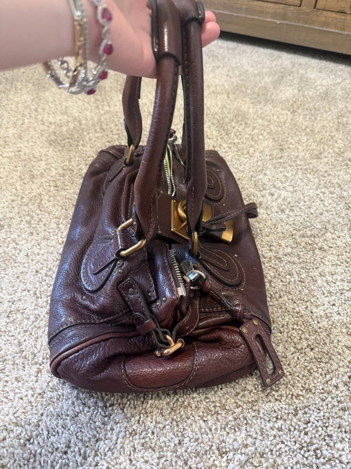 Pre-owned Chloe paddington brown handbag